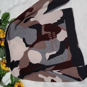 NWOT Skull Cashmere Cayenne V-Neck Camo Skull Cashmere Sweater